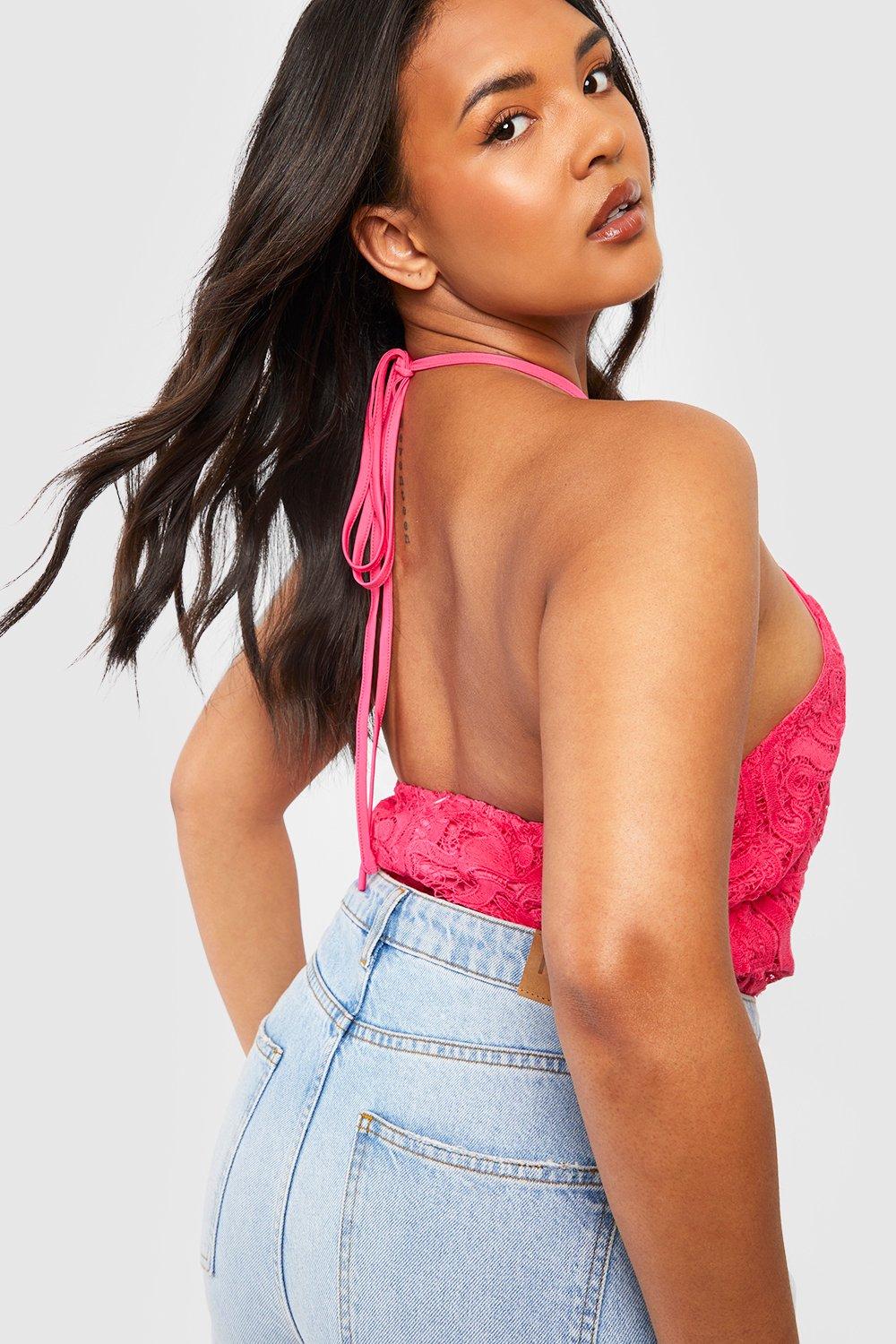 Plus size clearance red halter top